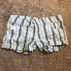 Cute Blue & White Stripped Shorts!!